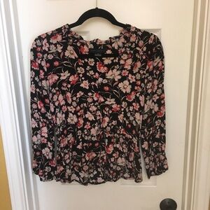 Sanctuary Black and red Floral Blouse S